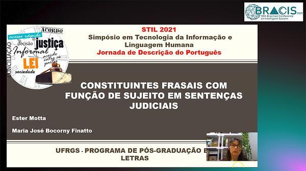 Constituintes frasais com Função de Sujeito em Sentenças Judiciais