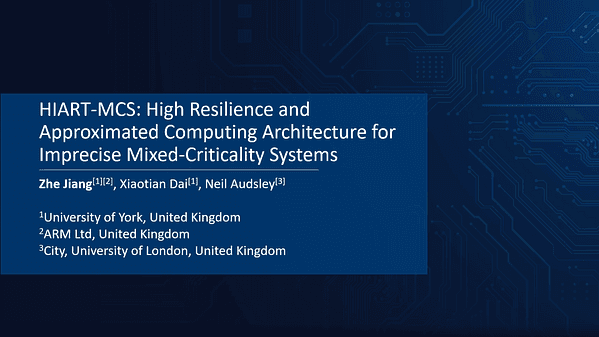 HIART-MCS: High Resilience and Approximated Computing Architecture for Imprecise Mixed-Criticality Systems