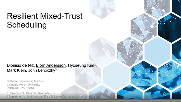 Resilient Mixed-Trust Scheduling