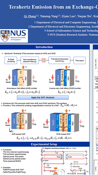 Terahertz Emission From an Exchange-Coupled Synthetic Antiferromagnet