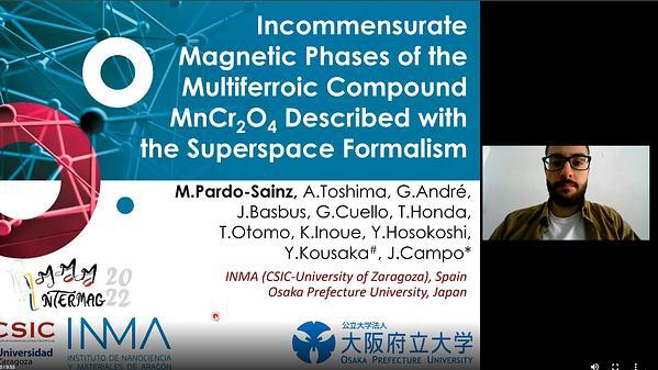 Incommensurate Magnetic Phases of the Multiferroic Compound MnCr2O4 Described with the Superspace Formalism