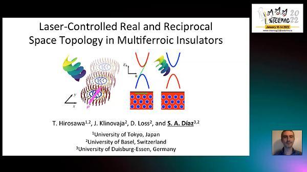 Laser-Controlled Real and Reciprocal Space Topology in Multiferroic Insulators