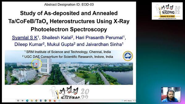 Study of As-deposited and Annealed Ta/CoFeB/TaOx Heterostructures Using X-Ray Photoelectron Spectroscopy