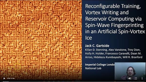 Reconfigurable Training, Vortex Writing and Spin-Wave Fingerprinting in an Artificial Spin-Vortex Ice