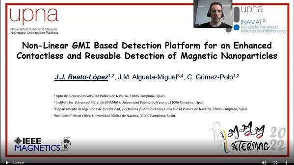 Non-Linear GMI Based Detection Platform for an Enhanced Contactless and Reusable Detection of Magnetic Nanoparticles