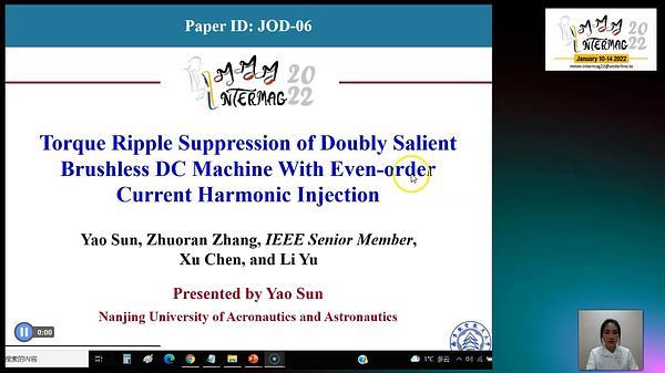 Torque Ripple Suppression of Doubly Salient Brushless DC Machine With Even-order Current Harmonic Injection