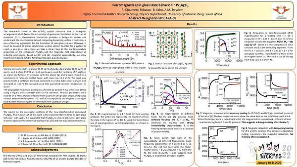 Ferromagnetic Spin Glass State Behaviour in Pr2AgSi3