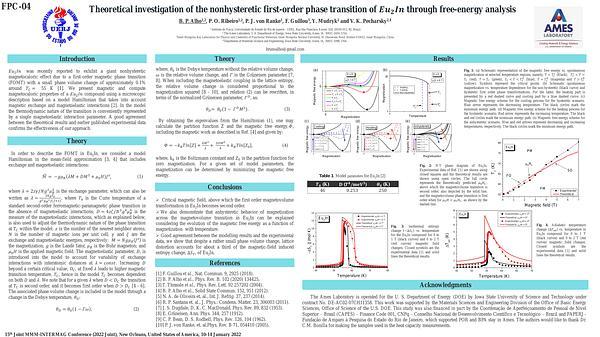 Theoretical investigation of the nonhysteretic first-order phase transition of Eu2In through free-energy analysis