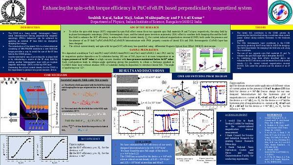 Improving the spin-orbit torque efficiency in Pt/CoFeB/Pt based perpendicularly magnetized system to decrease the critical current density for current-induced magnetization switching