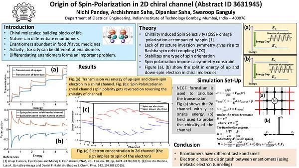 Chirality Induced Spin Selectivity in a 2D Chiral Channel