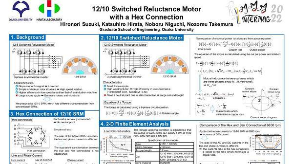 12/10 Switched Reluctance Motor with a Hex Connection