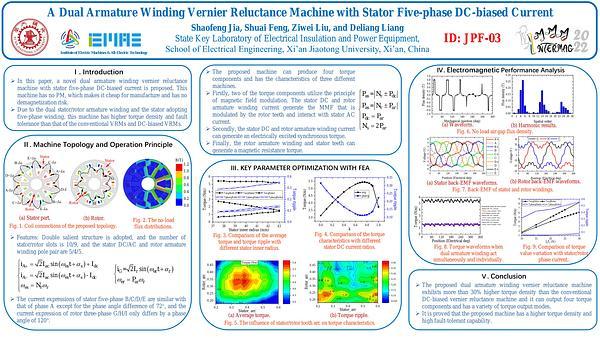 A Dual Armature Winding Vernier Reluctance Machine with Stator Five-phase DC-biased Current