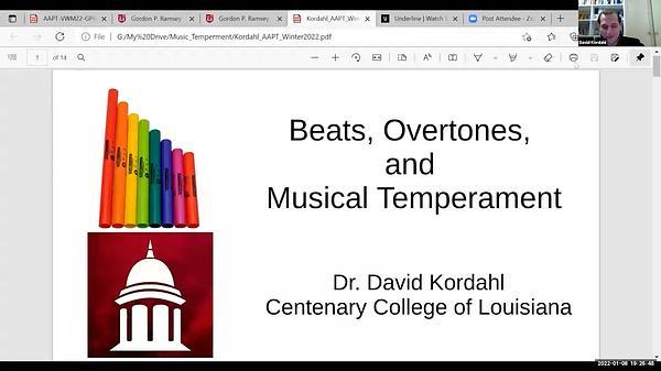 Beats, Overtones, and Musical Temperament