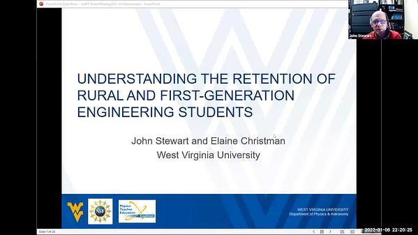 Factors Related to Rural and First-Generation Persistence in Engineering