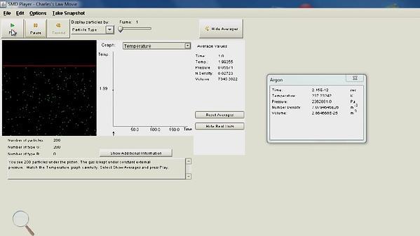 Molecular Dynamics MOOC 2.2.7. Charles's Law