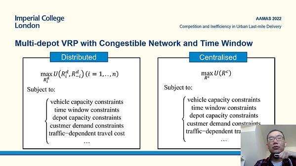 The Competition and Inefficiency in Urban Road Last-Mile Delivery