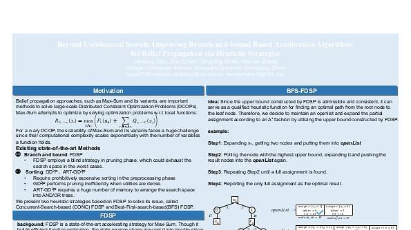 Beyond Uninformed Search: Improving Branch-and-bound Based Acceleration Algorithms for Belief Propagation via Heuristic Strategies