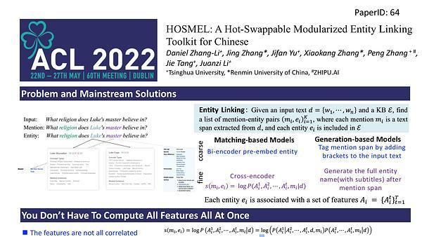 HOSMEL: A Hot-Swappable Modularized Entity Linking Toolkit for Chinese