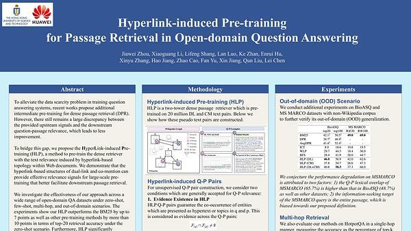 Hyperlink-induced Pre-training for Passage Retrieval in Open-domain Question Answering