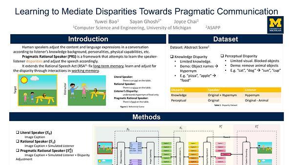 Learning to Mediate Disparities Towards Pragmatic Communication