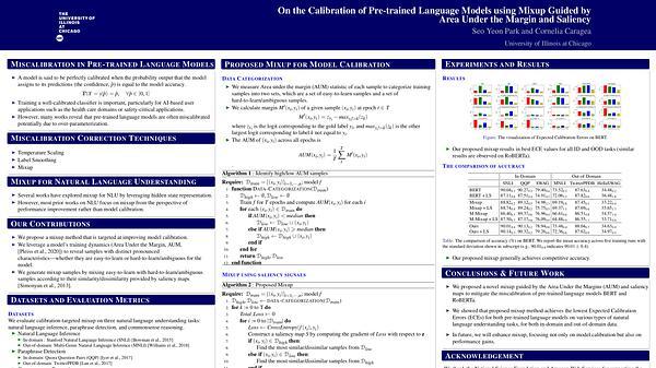 On the Calibration of Pre-trained Language Models using Mixup Guided by Area Under the Margin and Saliency