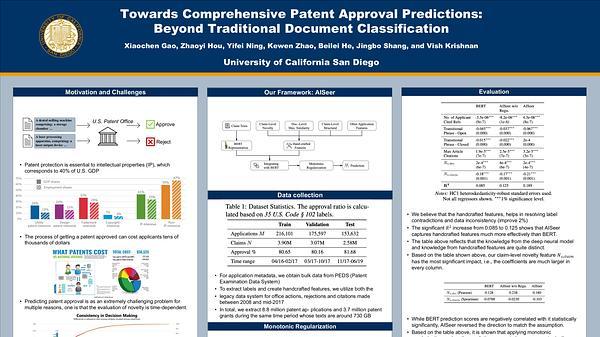 Towards Comprehensive Patent Approval Predictions:Beyond Traditional Document Classification