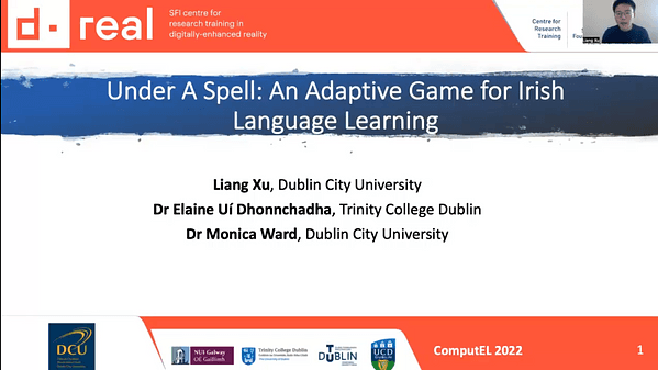 Faoi Gheasa an adaptive game for Irish language learning