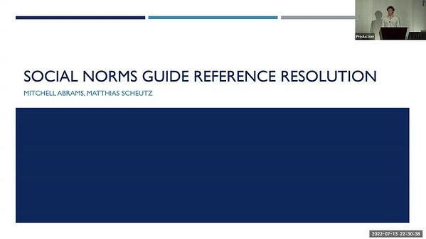 Social Norms Guide Reference Resolution