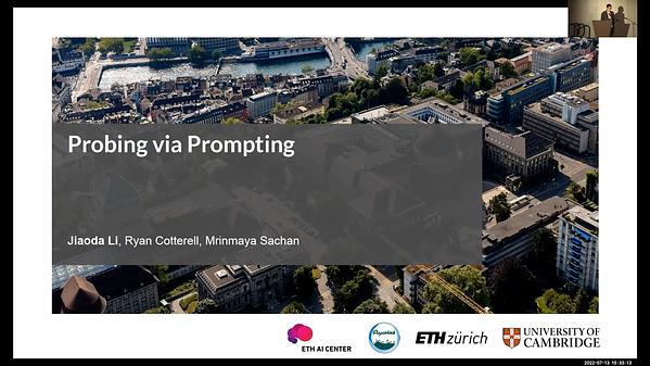 Probing via Prompting