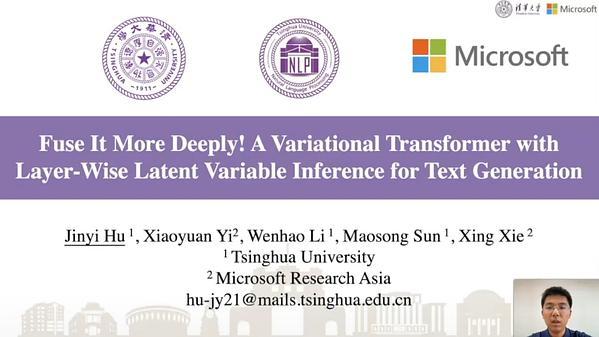 Fuse It More Deeply! A Variational Transformer with Layer-Wise Latent Variable Inference for Text Generation