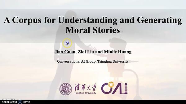 A Corpus for Understanding and Generating Moral Stories