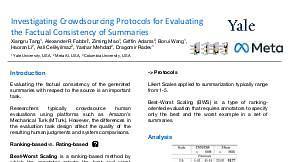 Investigating Crowdsourcing Protocols for Evaluating the Factual Consistency of Summaries