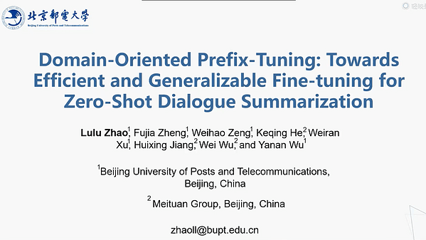 Domain-Oriented Prefix-Tuning: Towards Efficient and Generalizable Fine-tuning for Zero-Shot Dialogue Summarization