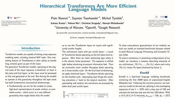 Hierarchical Transformers Are More Efficient Language Models