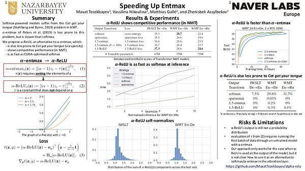 Speeding Up Entmax