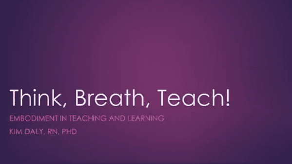 Think, Breath, Teach! Using Theatre Exercises to Enhance Embodiment in Teaching and Learning