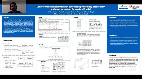 Cross-corpora experiments of automatic proficiency assessment and error detection for spoken English