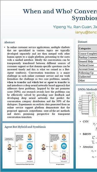 When and Who? Conversation Transition Based on Bot-Agent Symbiosis Learning Network