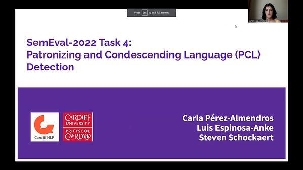 SemEval-2022 Task 4: Patronizing and Condescending Language Detection