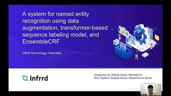 A system for named entity recognition using data augmentation, transformer-based
sequence labeling model, and EnsembleCRF