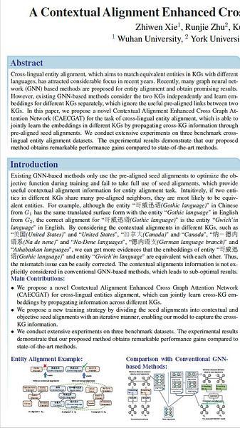 A Contextual Alignment Enhanced Cross Graph Attention Network for Cross-lingual Entity Alignment