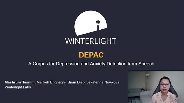 DEPAC: A Corpus for Depression and Anxiety Detection from Speech