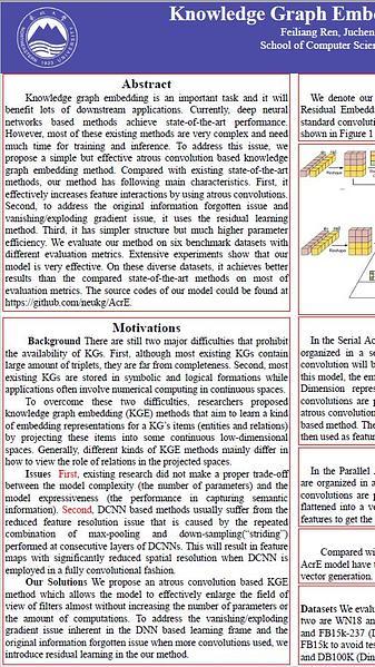 Knowledge Graph Embedding with Atrous Convolution and Residual Learning