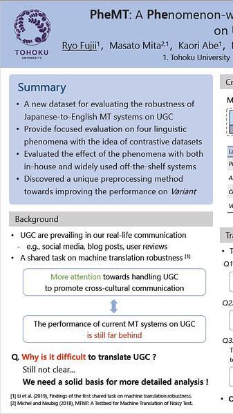 PheMT: A Phenomenon-wise Dataset for Machine Translation Robustness on User-Generated Contents