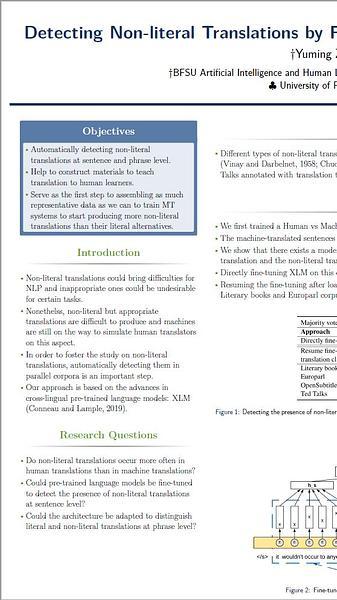 Detecting Non-literal Translations by Fine-tuning Cross-lingual Pre-trained Language Models