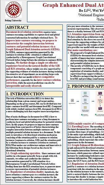 Graph Enhanced Dual Attention Network for Document-Level Relation Extraction