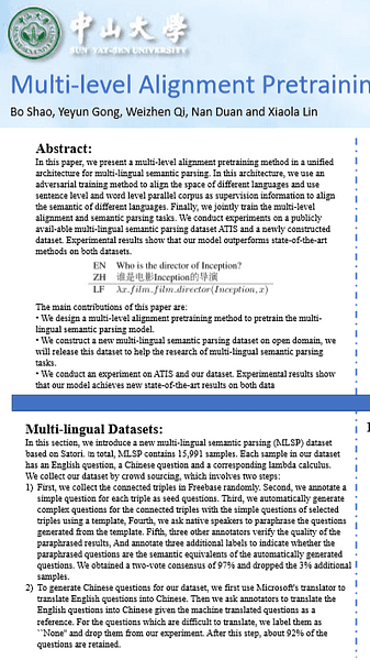 Multi-level Alignment Pretraining for Multi-lingual Semantic Parsing