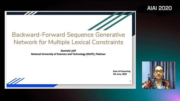 Backward-Forward Sequence Generative Network for Multiple Lexical Constraints