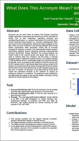 What Does This Acronym Mean? Introducing a New Dataset for
Acronym Identification and Disambiguation