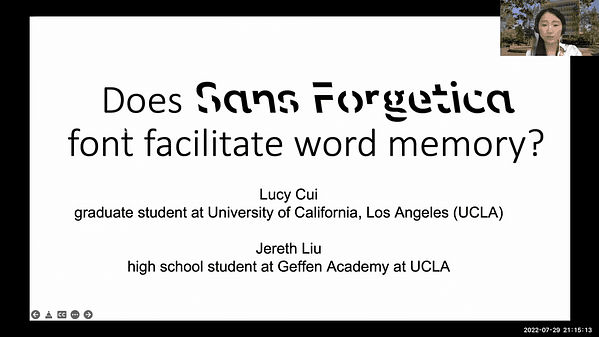 Does Sans Forgetica font facilitate word memory?